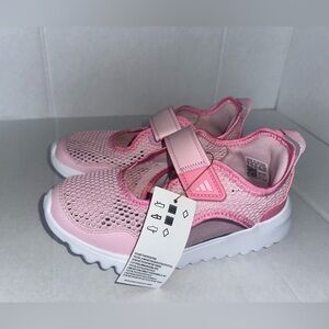 Adidas Kids Pink Mesh Velcro Sneakers